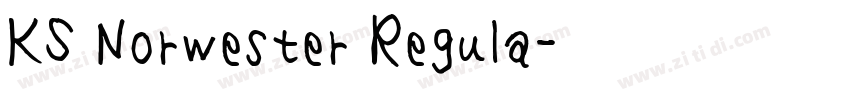 KS Norwester Regula字体转换